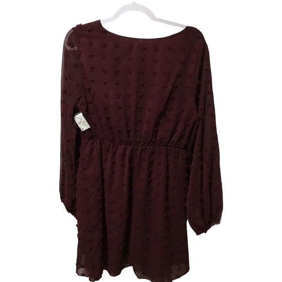Fashion Collection Size Large Burgundy Dress NWOT - Picture 4 of 9